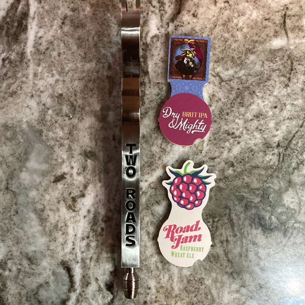 Two Roads Brewery Metal Tap Handle